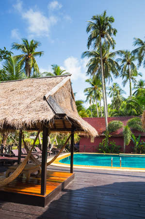 Beautiful tropical beach at island Koh Chang , Thailand.の写真素材