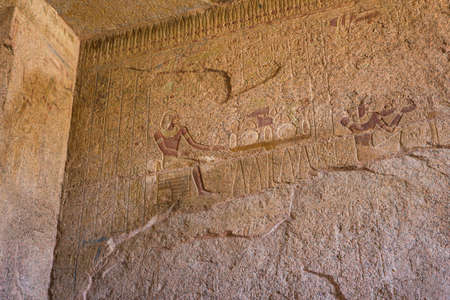 Ancient ruins of Karnak temple in Egypt in the summer of 2012のeditorial素材