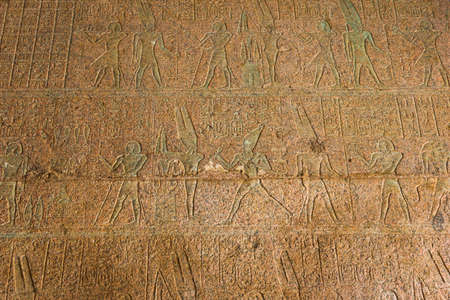 Ancient ruins of Karnak temple in Egypt in the summer of 2012のeditorial素材