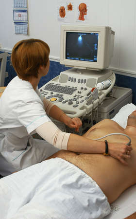 Russia, 20 MAY 2010; Cardiac examination at the medical center Togliattiのeditorial素材