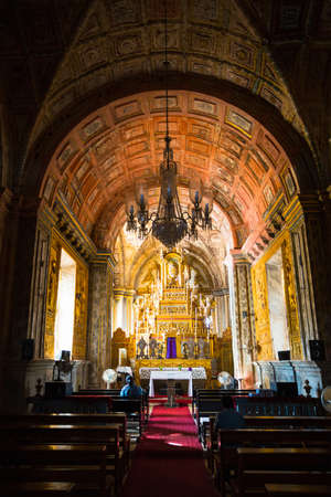 India, Goa, 8 March 2017. Old Goa. Across the Senate Square sits the Se Cathedral de Santa Catarina,...