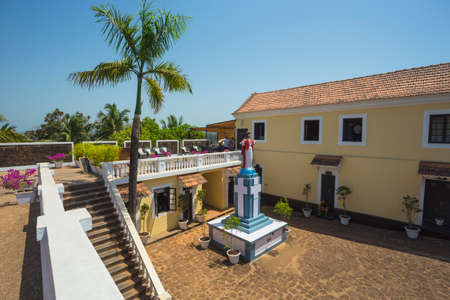 India, Maharashtra, 14 March 2017. Catholic temple in Fort Thirakol, Indiaのeditorial素材