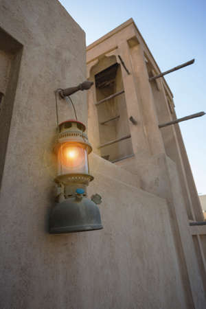 Arab street lanterns in the city of Dubai in the United Arab Emiratesの写真素材