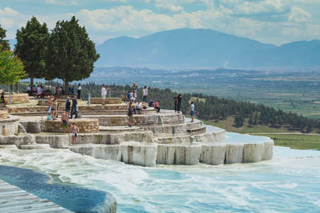 Turkey,21 MAY 2017.  Pamukkale exotic pearl of Turkey, the rarest natural phenomenonのeditorial素材