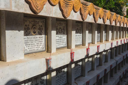 NHA TRANG, VIETNAM - NOV 23: Nha Trang cemetery on Nov 23, 2014. This cemetery for peoples, who died during war between Vietnam and Usaのeditorial素材