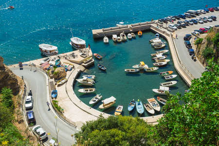 Ulcinj, Montenegro, July 28, 2017. The coast of the southernmost Montenegrin town of Ulcinj (5th century BC)のeditorial素材