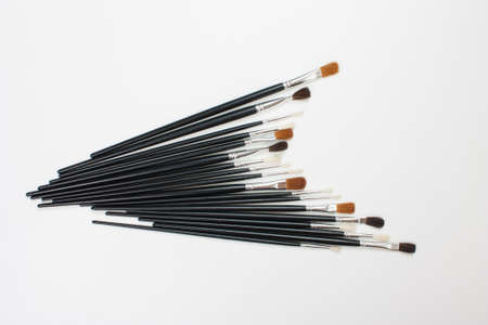 Brushes on white background