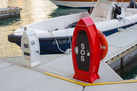 DUBAI, UAE - NOVEMBER 16: Yacht Club in Dubai Marina. UAE. November 16, 2012