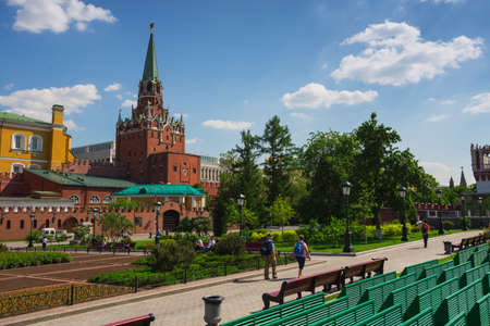 MOSCOW - MAY 23:Towers Moscow Kremlin in a solar weatherのeditorial素材
