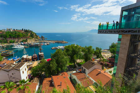 Turkey. May 17, 2017 The ancient port of the old city of Antalyaのeditorial素材