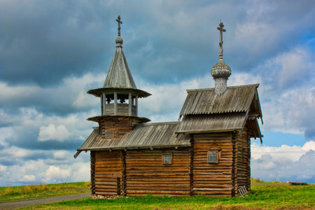 Russian monument of architecture of Kizhi Island