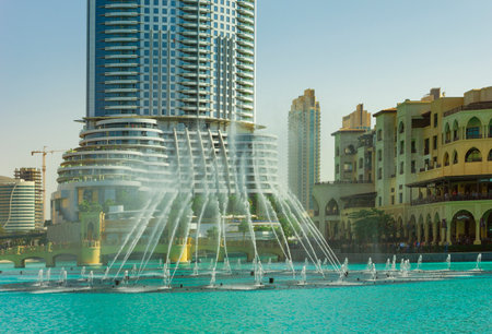 DUBAI, UAE - NOVEMBER 13: High rise buildings and streets nov 13. 2012 in Dubai, UAE. Dubai was the fastest developing city in the world between 2002 and 2008.のeditorial素材