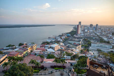 High view of the city of Guayaquil and it\\\\\\\\\\\\\\\\の写真素材
