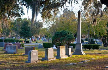 Crypts and tombs at a local cemetery, Tampa Bay Florida, USA.