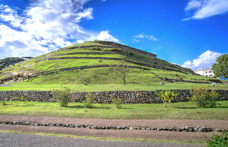 Pumapungo ruins, the ancient Inca city, in Cuenca, Ecuador, on a beautiful sunny afternoon.の写真素材