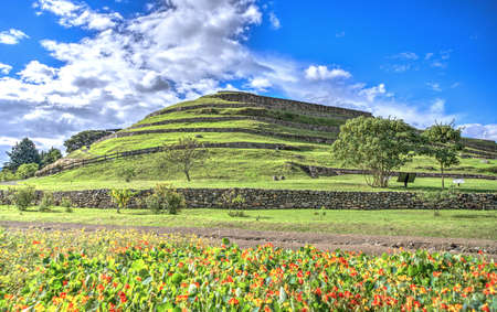 Pumapungo ruins, the ancient Inca city, in Cuenca, Ecuador, on a beautiful sunny afternoon.の写真素材