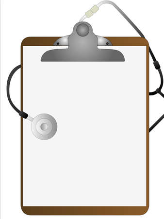 A hospital clipboardのイラスト素材