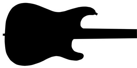 A traditional solid body electric guitar のイラスト素材
