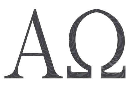 The Alpha - Omega symbols from the Christian religion のイラスト素材