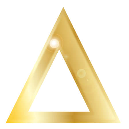 Delta - a letter from the Greek alphabet isolated over a white のイラスト素材