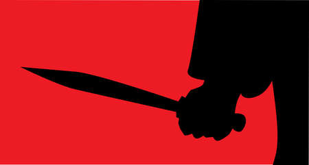 a man holding a knife