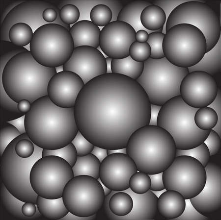 A collection of metal ball bearings as a backgroundのイラスト素材