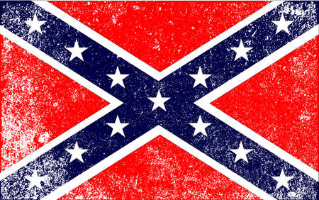 The flag of the confederates during the American Civil Warのイラスト素材