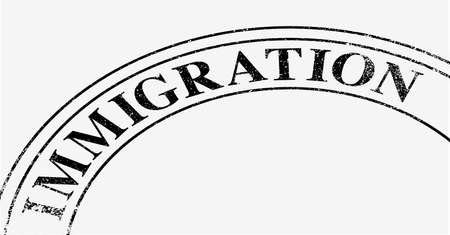 Part of the immigration stamp with worn printのイラスト素材