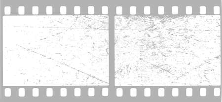 Two frames from a 35 mil camera as a backgroundのイラスト素材
