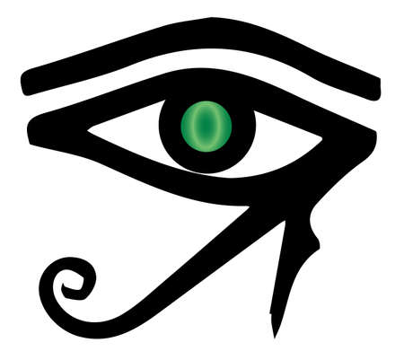 The eye of Ra as found in Egyptian tombsのイラスト素材