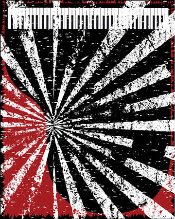 A jazz grunge venue poster with pianoのイラスト素材