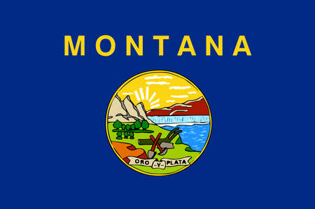 The state flag of the USA state of Montanaのイラスト素材