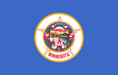 The flag of the state of Minnesotaのイラスト素材