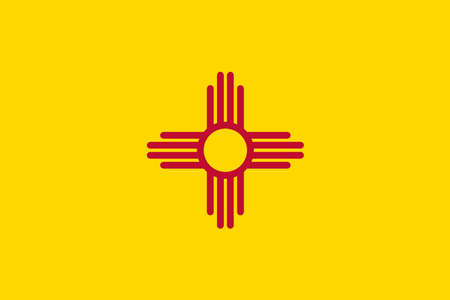 The flag of the state of New Mexicoのイラスト素材