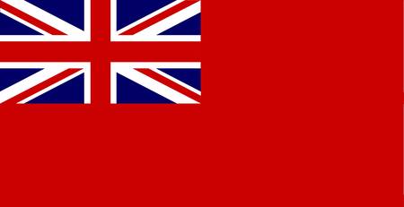 The Union Jack naval flag known as the red dusterのイラスト素材