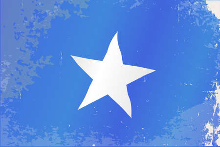 The flag of the African country Somaliaのイラスト素材