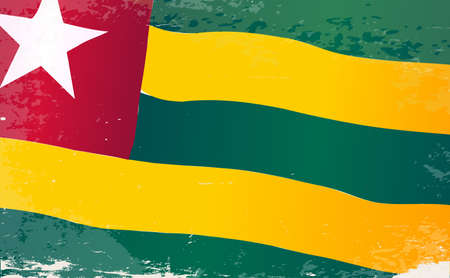 The flag of the African country Togoのイラスト素材