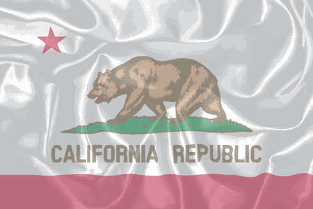 The flag of the USA state of Californiaのイラスト素材