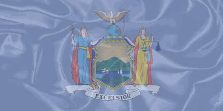The flag of the state of New Yorkのイラスト素材