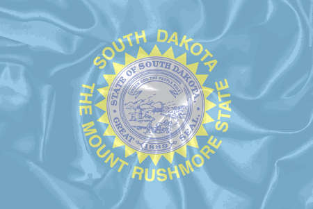 The flag of the state of South Dakotaのイラスト素材