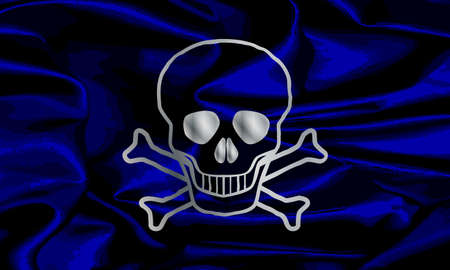 The pirate flag known as the Jolly Rogerのイラスト素材