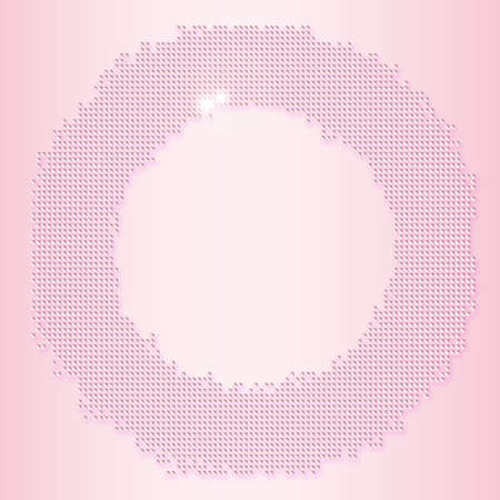 A background of coloured glass balls over a pink backgroundのイラスト素材