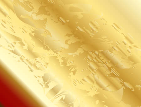 An alien sky and horizon with golden cloudsのイラスト素材