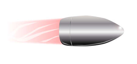 A silver bullet able to kill werewolves and vampiresのイラスト素材