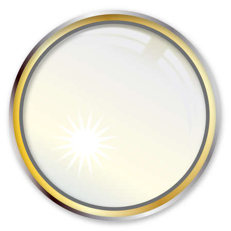 A magnifying lens over a white backgroundのイラスト素材