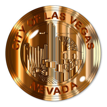 The seal of the city of Las Vegasのイラスト素材
