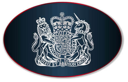 British coat of arms as used by the United KingdomPrime Ministerのイラスト素材