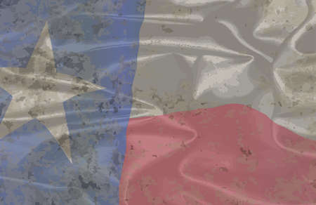 The flag of the USA state of TEXASのイラスト素材