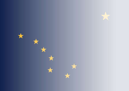 The flag of the USA state of Alaska with fadeのイラスト素材