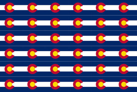 The United States of American state flat of colorado as a backgroundのイラスト素材